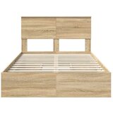  Krevet s od storage Sonoma hrast 135 x 190 cm Konstruirano drvo | shoptok.hr