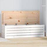  Kutija za pohranu bijela 109 x 36,5 x 33 cm od masivne borovine | shoptok.hr