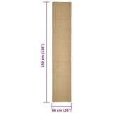 vidaXL Preproga iz sisala za praskalnik 66x350 cm | Shoptok.si
