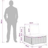  Srednja sofa s jastucima GENDT Prirodni ratan Prirodna | shoptok.hr