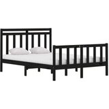  Za krevet od masivnog drva crni 140 x 190 cm | shoptok.hr