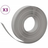 vidaXL Vrtna obroba 3 kosa siva 10 m 10 cm polietilen, (20757906) Cene