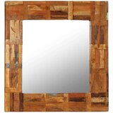 vidaXL zidno ogledalo od masivnog obnovljenog drva 60 x 60 cm | shoptok.hr