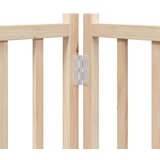 vidaXL Ograda za pse z vrati zložljiva 4 paneli 320 cm trden les jelke | Shoptok.si
