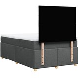  Krevet box spring s madracem tamnosivi 120 x 190 cm tkanina Slike