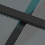  Klizna vrata crna 90 x 205 cm od kaljenog stakla i aluminija | shoptok.hr