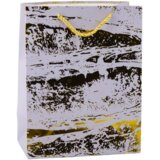  Elegantna poklon vrećica sa zlatnim ukrasima 23 x 18 x 10 cm | shoptok.hr