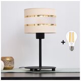  LED stona lampa HELEN 1xE27/15W/230V krem/crna/zlatna | Eponuda.com