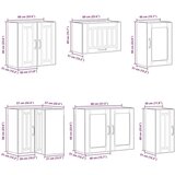 vidaXL 11-dijelni set kuhinjskih ormarića Lucca konstruiranog drva | shoptok.hr
