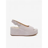 Högl light purple women's leather sandals on the platform loulou - ladies | Shoptok.si