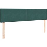 vidaXL Okvir kreveta s madracima tamnozeleni 200x200cm baršunasti - Tamnozelena 200 x 200 cm Gladak dizajn | shoptok.hr
