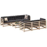  8-dijelni set vrtnih sofa od masivne borovine | shoptok.hr