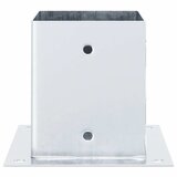  Postolja za stupove kvadratna 12 kom 101x101 mm pocinčani čelik | shoptok.hr