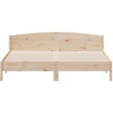  Okvir kreveta s uzglavljem 200 x 200 cm od masivne borovine | shoptok.hr
