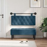  Držeće uzglavlje Zidne Plava 110 x 55 x 7 cm Baršun - Plava 100 cm bez LED | shoptok.hr
