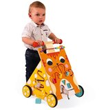 Janod drvena multi-aktivnosna kolica za učenje hodanja i vježbanje motorike cat baby | shoptok.hr