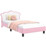 Krevet za djecu s uzglavljem Ružičasta 90 x 190 cm PU | Eponuda.com
