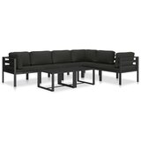  Modularna kutna sofa s jastucima 1 kom aluminijska antracit | shoptok.hr