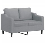  4-dijelni set sofa s jastucima svjetlosivi od tkanine | shoptok.hr