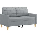 vidaXL Sedežna garnitura 4-delna z vzglavniki svetlo sivo blago | Shoptok.si