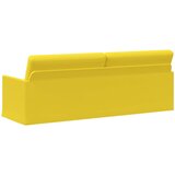 SOFA za 3 osobe Svijetlo žuta 220 x 81 x 82 cm Tkanina Slike