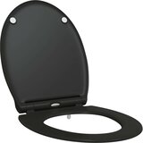  WC daska Crna 47 x 37,5 x 3,8 cm Duroplast | Eponuda.com
