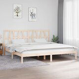 The Living Store Posteljni okvir iz trdne borovine 200x200 cm - Posteljni Okvir, (21530448) | Shoptok.si