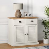  Komoda s ladicama VIGO 78x40x75 cm bijela od masivne borovine | shoptok.hr