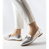 Gemre Silver loafers with rhinestones Marechal | shoptok.hr