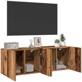 vidaXL Zidni TV ormarići 2 kom boja starog drva 60 x30 x 41 cm | shoptok.hr