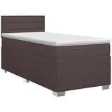  Boxspring krevet s madracem Tamno smeđa 80 x 200 cm Tkanina - Tamno smeđa 80 x 200 cm Dizajn linija | shoptok.hr