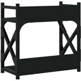 Stojalo za tiskalnik 2-nadstropno črno 40x20x40 cm inž. les, (22137188) | Shoptok.si