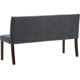  Klupa od umjetne brušene kože 148,5 cm siva | shoptok.hr
