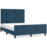  Okvir kreveta bez madraca tamnoplavi 140 x 200 cm baršunasti | shoptok.hr