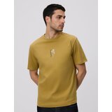 Reserved Regular majica kratkih rukava s printom - prljavozeleno | shoptok.hr