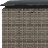  Vrtna klupa s jastukom siva 110x40x44 cm poliratan | shoptok.hr