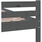  Posteljni okvir siv iz trdnega lesa 120x200 cm, (20645241) | Shoptok.si