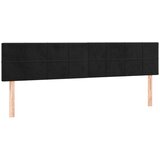  Posteljno vzglavje črno 180x5x78/88 cm žamet, (20794421) | Shoptok.si