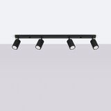 Nice Lamps crna stropna svjetiljka 6,5x81 cm gleam – | shoptok.hr