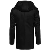 DStreet Men's Single Breasted Black Winter Coat