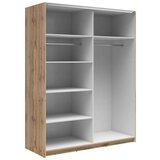 MID.YOU omara z drsnimi vrati, prozorno, hrast wotan | Shoptok.si
