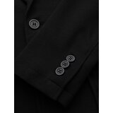 Ombre Men's SLIM knit jacket with subtle texture - black | Shoptok.si