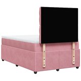 Box spring krevet s madracem ružičasti 120 x 200 cm baršunasti | shoptok.hr