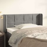  Uzglavlje s ušima svjetlosivo 83x16x78/88 cm baršunasto Cijene