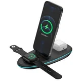 RXWC43 3 in 1 Foldable Wireless Charger Station