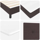  Boxspring krevet s madracem Tamno smeđa 120 x 200 cm tkanina | shoptok.hr