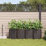  Vrtna saksija 4 pcs Smeđa 160 x 40 x 52 cm Plastika | shoptok.hr