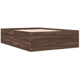  Okvir kreveta smeđa boja hrasta 120x200 cm konstruirano drvo | Eponuda.com