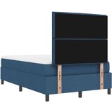 Box Spring postelja z vzmetnico in klopjo modra 120x190 cm tkanina, (22081165) Slike