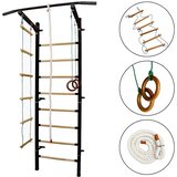Monkey Gym Gimnastična lestev – telovadna, švedska lestev za dom in otroke Sport Child Plus črna, (5000077338) | Shoptok.si